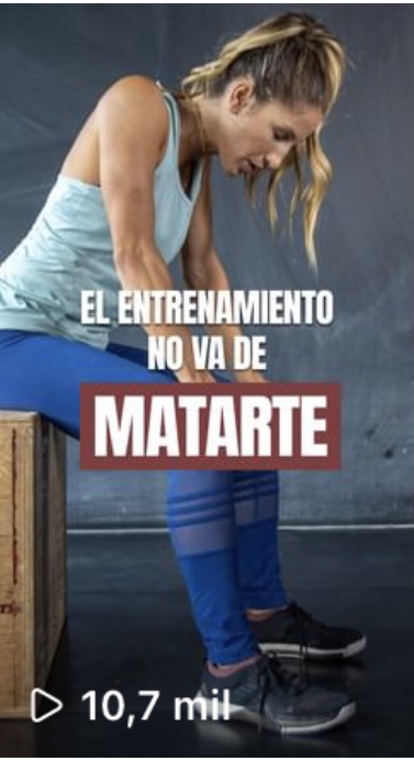 EL ENTRENAMIENTO NO VA DE MATARTE